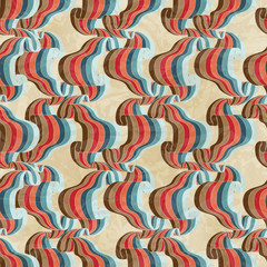 Seamless vintage stripes pattern on paper texture.