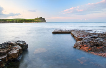 Kimmeridge Bay sunrise landscape, Dorset England