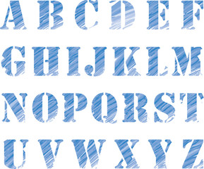 Obraz premium pastel blue font