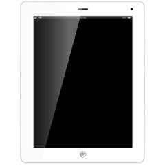 Tablet white black screen
