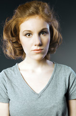 Naklejka premium Portrait of a beautiful woman