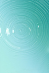 Blue circle water ripple background