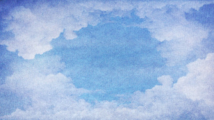 Fondo vintage, nubes