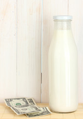 Concept of delivery milk