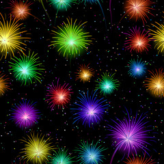 Fireworks, seamless