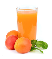 glass of apricot juice