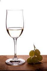 Riesling Weisswein im Weinglas