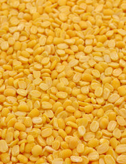 split and husked seeds of mung