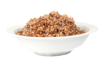 buckwheat in a white bowl