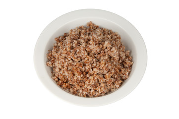 buckwheat in a white bowl