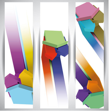 Arrows. Abstract Web Banners