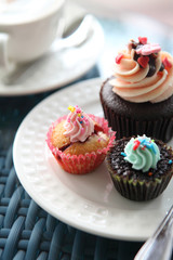 colorful cupcakes