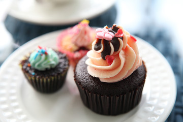 colorful cupcakes