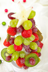 Weihnachten-Obstpyramide