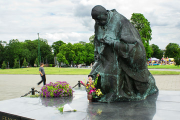 Kardynal Stefan Wyszynski statue in Czestochowa
