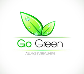 Ecology green background for eco friendly covers