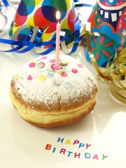 Birthday donut