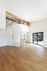 interior modern house, large open space