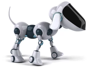 Deurstickers Hondenrobot © Julien Tromeur