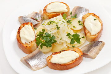 herring with potatoes