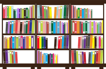 vector bookshelf