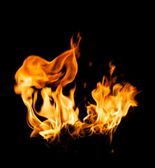 Fire flames - obrazy, fototapety, plakaty