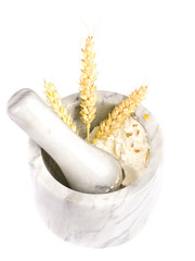 meal in mortar