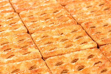 Sweet cookies as background