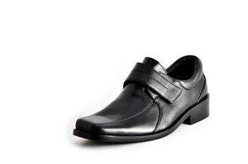 Black shoe isolated on white background