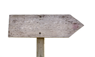 flèche indication en bois direction