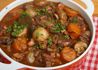 French Beef Bourguignon Stew