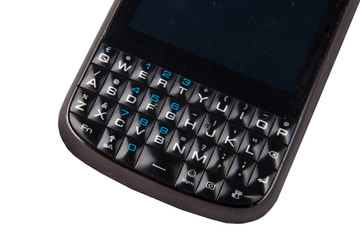 cell phone keyboard detail