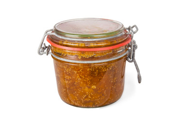 Phisiális jam in glass jar