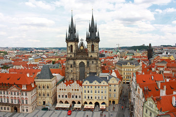 Fototapeta na wymiar Old Town Square of Prague, Czech