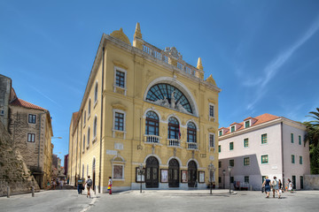 Split budynek przy Trg Gaje Bulata - obrazy, fototapety, plakaty