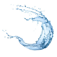 water splash isolated on white background
