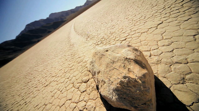 Trail From Death Valley Sailing Stones