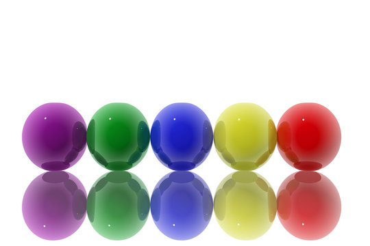 Esferas de colores