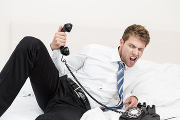 Stressiges Telefongespräch