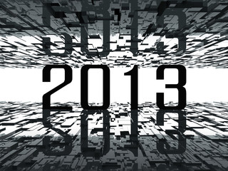 Fototapeta premium 2013 bright future - abstract background