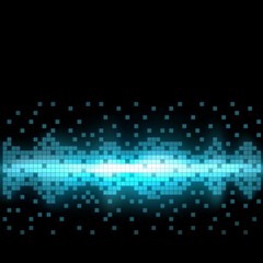 Blue Pixels - Colorful pixels