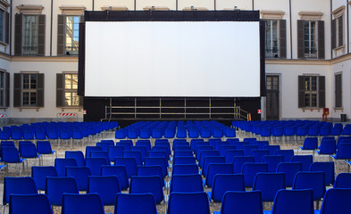 Screen, outdoor cinema