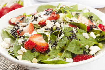 Fresh Homemade Strawberry Spinach Salad