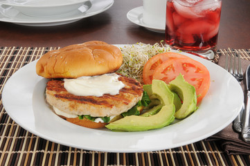 Healthy turkey burger