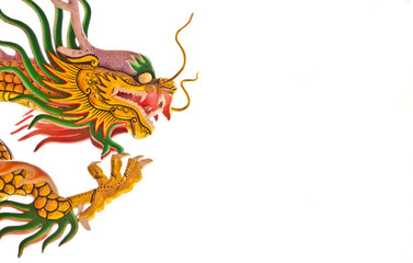 Chinese dragon isolated on white background