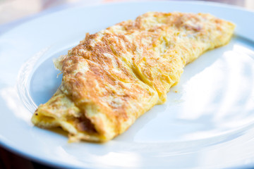 omelet with ham