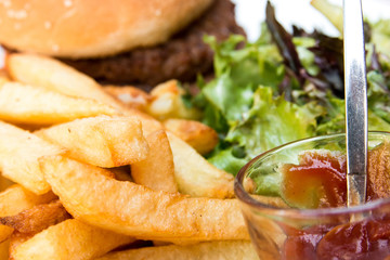 American cheese burger