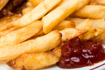 Golden French fries