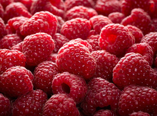 Raspberry fruit background