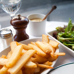 Golden French fries